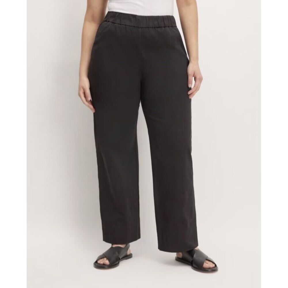 Everlane Womens The Dream Pant Front Seam Dress Pants in Black Size L